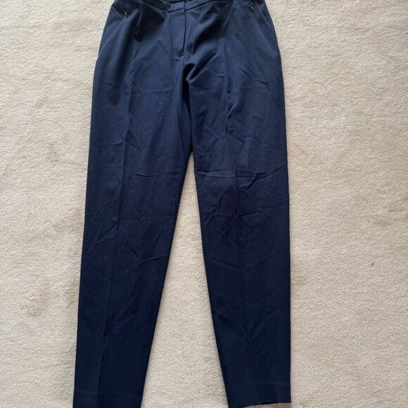 NWOT Size 4 Elie Tahari Navy Slacks - Picture 1 of 6